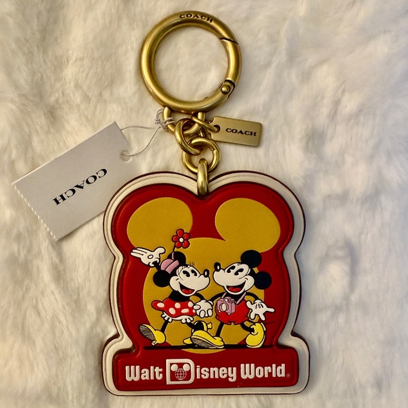NWT Disney X Coach Touring Mickey Mouse Bag Charm Walt Disney World - Picture 1 of 1